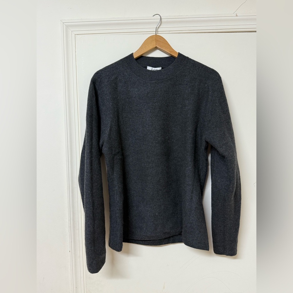 COS Dark Gray Crewneck Sweater